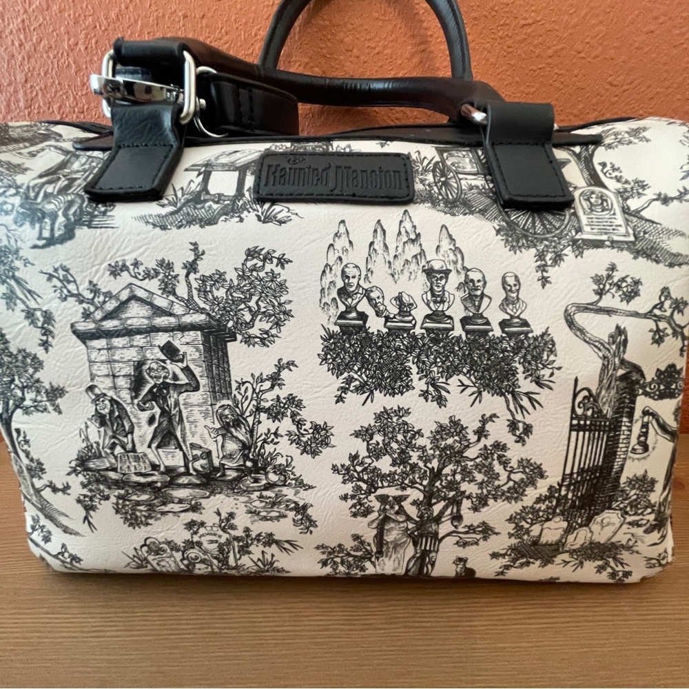 Disney Haunted Mansion black and white purse